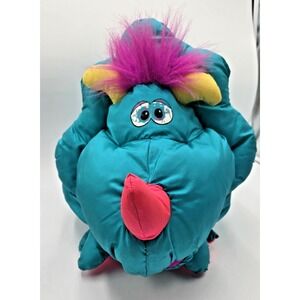 VTG Fisher Price Big Things Puffalump Triceratops Dinosaur Plush Stuffed Animal